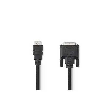 HDMI™ Kabel | HDMI™ Connector | DVI-D 24+1-Pins Male | 1080p | Vernikkeld | 2.00 m | Recht | PVC | Zwart | Doos