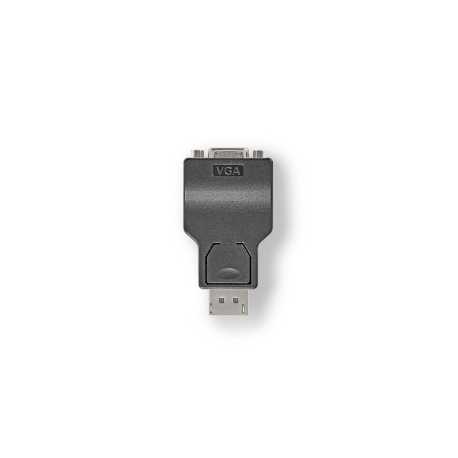 DisplayPort-Adapter | DisplayPort Male | VGA Female 15p | 1080p | Vernikkeld | Recht | Rond | ABS | ABS | Zwart | Doos
