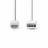 Lightning Kabel | USB 2.0 | Apple Lightning 8-Pins | USB-A Male | 480 Mbps | Vernikkeld | 2.00 m | Rond | PVC | Wit | Doos