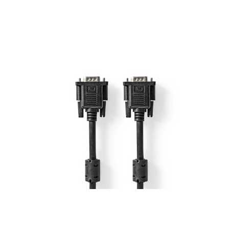 VGA-Kabel | VGA Male | VGA Male | Vernikkeld | Maximale resolutie: 1024x768 | 2.00 m | Rond | ABS | Zwart | Doos