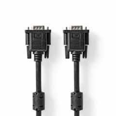 VGA-Kabel | VGA Male | VGA Male | Vernikkeld | Maximale resolutie: 1024x768 | 3.00 m | Rond | ABS | Zwart | Doos