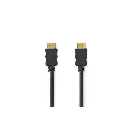 High Speed ​​HDMI™-Kabel met Ethernet | HDMI™ Connector | HDMI™ Connector | 4K@30Hz | ARC | 10.2 Gbps | 7.50 m | Rond | PVC | Zw