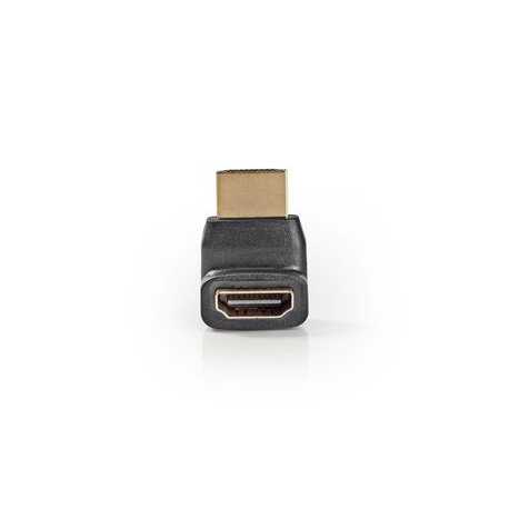 HDMI™-Adapter | HDMI™ Connector | HDMI™ Output | Verguld | 270° Gehoekt | ABS | Zwart | 1 Stuks | Doos