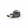 HDMI™-Adapter | HDMI™ Connector | HDMI™ Output | Verguld | 270° Gehoekt | ABS | Zwart | 1 Stuks | Doos