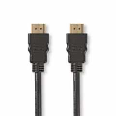 High Speed ​​HDMI™-Kabel met Ethernet | HDMI™ Connector | HDMI™ Connector | 1080p@60Hz | 10.2 Gbps | 1.50 m | Rond | PVC | Zwart