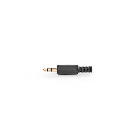 3,5 mm Audioconnector | Recht | Male | Verguld | Solderen | Diameter kabelinvoer: 4.0 mm | Polyvinylchloride (PVC) | Goud / Zwar