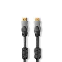 High Speed ​​HDMI™-Kabel met Ethernet | HDMI™ Connector | HDMI™ Connector | 4K@60Hz | 18 Gbps | 2.50 m | Rond | PVC | Antraciet 