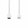 Lightning Kabel | USB 2.0 | Apple Lightning 8-Pins | USB-C™ Male | 480 Mbps | Vernikkeld | 2.00 m | Rond | PVC | Wit | Doos