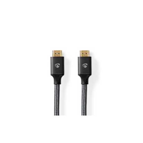 High Speed ​​HDMI™-Kabel met Ethernet | HDMI™ Connector | HDMI™ Connector | 4K@60Hz | ARC | 18 Gbps | 1.00 m | Rond | Katoen | G