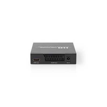 HDMI™-Converter | Scart Female | HDMI™ Output / 1x 3,5 mm Audio-Out / 1x Digitale Audio | 1-weg | 1080p | 1.65 Gbps | Aluminium 