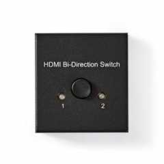 HDMI™-Switch | 3 poort(en) | 1 x HDMI™ Input / 2x HDMI™ Input | 1x HDMI™ Output / 2x HDMI™ Output | 4K@60Hz | 6 Gbps | Metaal | 