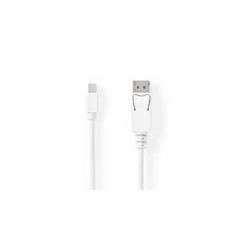 Mini DisplayPort-Kabel | DisplayPort 1.4 | Mini-DisplayPort Male | DisplayPort Male | 48 Gbps | Vernikkeld | 2.00 m | Rond | PVC
