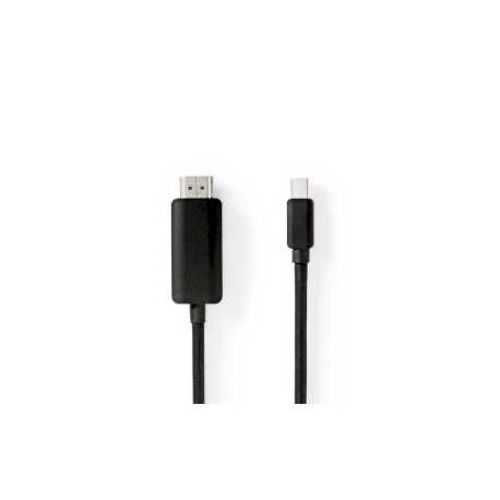 Mini DisplayPort-Kabel | DisplayPort 1.4 | Mini-DisplayPort Male | HDMI™ Connector | 48 Gbps | Vernikkeld | 2.00 m | Rond | PVC 