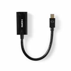 Mini DisplayPort-Kabel | DisplayPort 1.2 | Mini-DisplayPort Male | HDMI™ Output | 21.6 Gbps | Vernikkeld | 0.20 m | Rond | PVC |