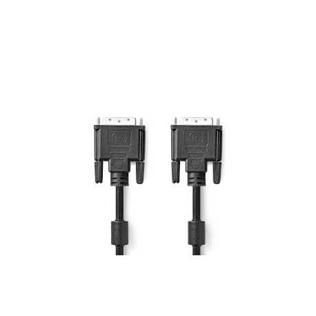 DVI-Kabel | DVI-D 24+1-Pins Male | DVI-D 24+1-Pins Male | 2560x1600 | Vernikkeld | 3.00 m | Recht | PVC | Zwart | Envelop