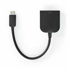 USB-C™ Adapter | USB 3.2 Gen 1 | USB-C™ Male | VGA Female 15p | 1920x1200 | 5 Gbps | 0.20 m | Rond | Vernikkeld | PVC | Zwart | 