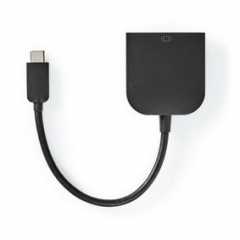 USB-C™ Adapter | USB 3.2 Gen 1 | USB-C™ Male | DVI-D 24+1-Pins Female | 1080p | 0.20 m | Rond | Vernikkeld | PVC | Zwart | Polyb