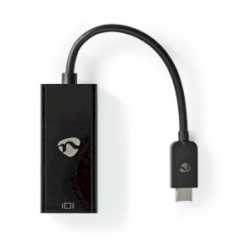 USB-C™ Adapter | USB 3.2 Gen 1 | USB-C™ Male | Mini DisplayPort Female | 8K@60Hz | 0.20 m | Rond | Vernikkeld | PVC | Zwart | Po