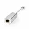 USB-netwerkadapter | USB 3.2 Gen 1 | 1 Gbps | USB-A Male | RJ45 Female | 0.20 m | Rond | Verguld | Koper | Zilver | Cover Window
