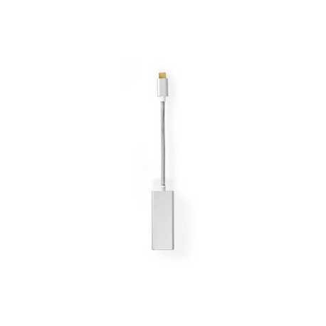 USB-netwerkadapter | USB 3.2 Gen 1 | 1 Gbps | USB-C™ Male | RJ45 Female | 0.20 m | Rond | Verguld | Vertind-Koper | Zilver | Cov