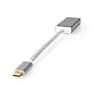 USB-C™ Adapter | USB 3.2 Gen 1 | USB-C™ Male | DisplayPort Female | 0.20 m | Rond | Verguld | Gevlochten / Nylon | Zilver | Cove