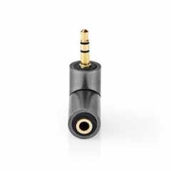 Stereo-Audioadapter | 3,5 mm Male | 3,5 mm Female | Verguld | Recht | Metaal | Goud / Gun Metal Grijs | 1 Stuks | Cover Window B