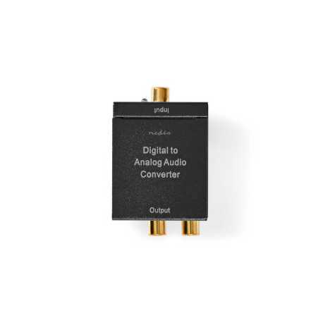 Digitale Audioconverter | 1-weg | Input: 1x Digital RCA / 1x TosLink | Output: 1x (2x RCA) / 1x 3,5 mm | Automatisch | Geïntegre