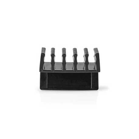 Kabelmanagement | Kabelclip | Click & Go | 2 Stuks | Maximale kabeldikte: 7.1 mm | Polypropylene | Zwart