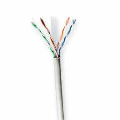 Netwerk Kabel Rol | CAT6 | Solid | U/UTP | CCA | 100.0 m | Binnenshuis | Rond | PVC | Grijs | Gift Box