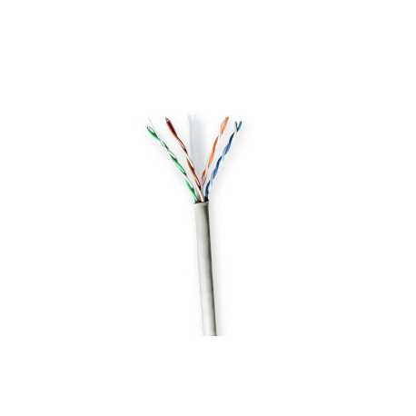 Netwerk Kabel Rol | CAT6 | Solid | U/UTP | CCA | 100.0 m | Binnenshuis | Rond | PVC | Grijs | Gift Box