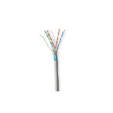 Netwerk Kabel Rol | CAT6 | Solid | F/UTP | CCA | 50.0 m | Binnenshuis | Rond | PVC | Grijs | Gift Box