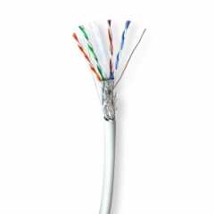 Netwerk Kabel Rol | CAT6 | Solid | S/FTP | Koper | 100.0 m | Binnenshuis | Rond | LSZH | Grijs | Gift Box