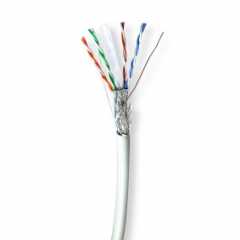 Netwerk Kabel Rol | CAT6 | Solid | S/FTP | Koper | 305.0 m | Binnenshuis | Rond | LSZH | Grijs | Gift Box