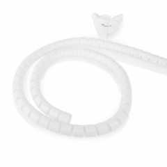 Kabelmanagement | Spiraalvormige sleeve | 1 Stuks | Maximale kabeldikte: 28 mm | PE | Wit