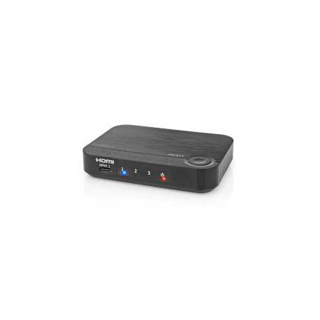 HDMI™-Converter | 1x USB-C™ / 2x HDMI™ Input | 1x HDMI™ Output | 1-weg | 4K@60Hz | 18 Gbps | ABS | Antraciet