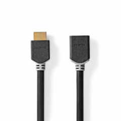 High Speed ​​HDMI™-Kabel met Ethernet | HDMI™ Connector | HDMI™ Output | 8K@60Hz | eARC | 48 Gbps | 1.00 m | Rond | PVC | Antrac