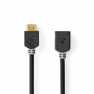High Speed ​​HDMI™-Kabel met Ethernet | HDMI™ Connector | HDMI™ Female | 4K@60Hz | ARC | 18 Gbps | 2.00 m | Rond | PVC | Antraci