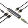USB Multi-Port Adapter | USB 3.2 Gen 1 | USB-C™ Male | HDMI™ Female / RJ45 Female / 3x USB-A Female | 5 Gbps | 0.20 m | Rond | V