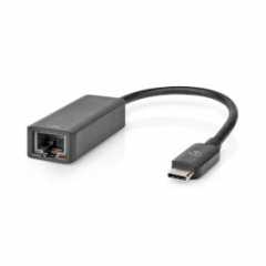USB-netwerkadapter | USB 3.2 Gen 1 | 2.5 Gbps | USB-C™ Male | RJ45 Female | 0.20 m | Rond | Vernikkeld | Vertind-Koper | Zwart |