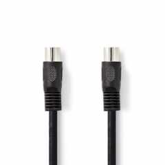 DIN-Audiokabel | DIN 5-Pins Male | DIN 5-Pins Male | Vernikkeld | 3.00 m | Rond | PVC | Zwart | Label