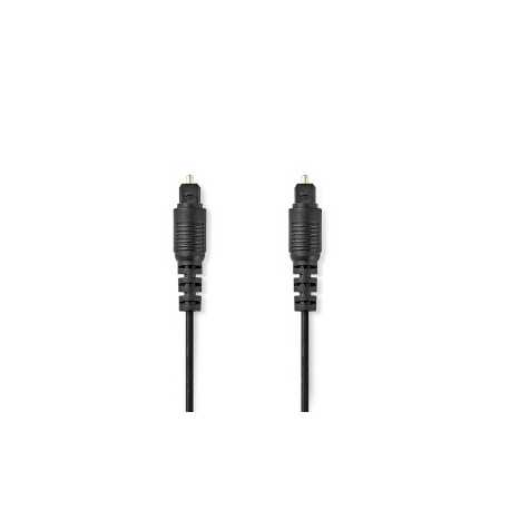 Optische Audiokabel | TosLink Male | TosLink Male | 3.00 m | Rond | PVC | Zwart | Label