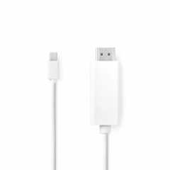 Mini DisplayPort-Kabel | DisplayPort 1.2 | Mini-DisplayPort Male | HDMI™ Connector | 21.6 Gbps | Vernikkeld | 2.00 m | Rond | PV