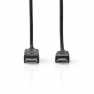 DisplayPort-Kabel | DisplayPort Male | HDMI™ Connector | 4K@30Hz | Vernikkeld | 2.00 m | Rond | PVC | Zwart | Label