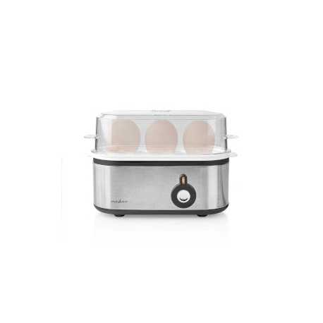 Eierkoker | 3 Eieren | Maatbeker | Aluminium / Zwart
