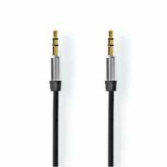 Stereo-Audiokabel | 2,5 mm Male | 3,5 mm Male | Verguld | 1.00 m | Rond | Label