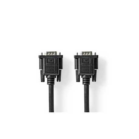 VGA-Kabel | VGA Male | VGA Female 15p | Vernikkeld | Maximale resolutie: 1280x800 | 5.00 m | Rond | ABS | Zwart | Label