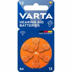 Zinc-Air Batterij PR48 Type 13 | 1.45 V DC | 6-Blister | Gehoorapparaat | Oranje