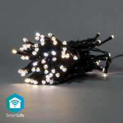 SmartLife-kerstverlichting | Koord | Wi-Fi | Warm tot Koel Wit | 50 LED's | 5.00 m | Android™ / IOS