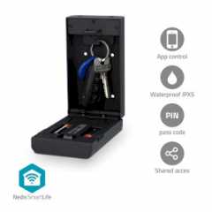 SmartLife-sleutelkast | Sleutelkluis | Sleutelslot | Buitenshuis | IPX5 | Zwart