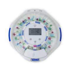 Smart Home Medicijndispenser | Wi-Fi | 28 Compartimenten | Aantal alarmtijden: 9 alarmtijden per dag | Licht / Piep / Stem | LCD